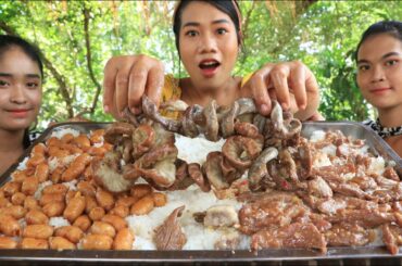 How to cook intestine pork crispy recipe with chili sauce - Amazing cooking