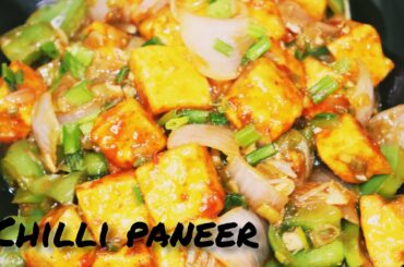 Resturant Style Chilli Paneer Recipe, CRISPY Chilli Paneer Recipe, SUPER Healthy Chilli Paneer,