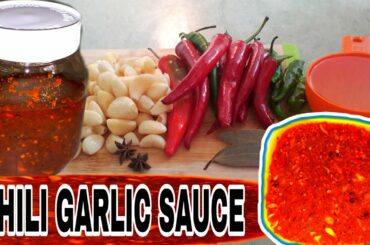 CHILI GARLIC SAUCE || EASY HOMEMADE CHILI GARLIC SAUCE || SUBRANG SARAP