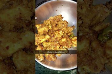 Spicy indo style chili chicken