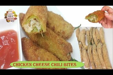 Chicken Cheese Chili Bites | Peri Bites Recipe | How to make Stuffed Chilies