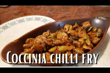Try this No hassle Easy vegetable recipe || Spicy coccinia chilli fry recipe || Vanu's food moods ||
