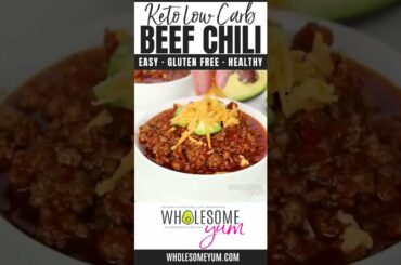 Keto Low Carb Beef Chili - Custom Keto Diet Recipe #ketodiet #keto #ketorecieps #Shorts