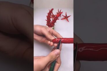 Making Chili flower #chili #Shirts