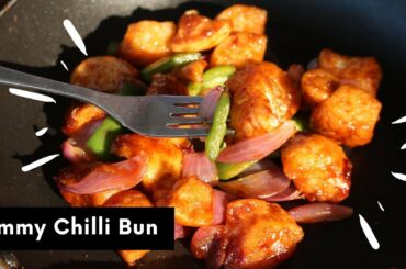 Chilli Bun || Bread Chilli recipe || Easy Bun recipe snack