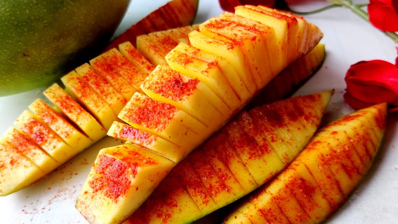 RAW MANGO RECIPES MANGO WITH SALT & CHILLI POWDER MANGO RECIPES