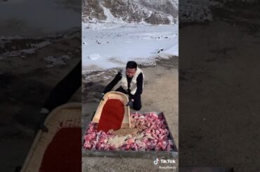 Lamb cooking with chinese recipe | chinese food | chili