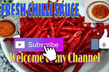 How to make fresh chilli sauce/ Shirley Caytap