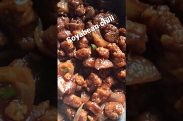 soyabean chili/ easy recipe