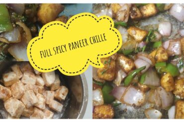 Paneer chilli Recipe | Full mukli hari spicy | Lockdown vlog -10|
