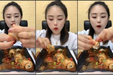 Snail Boil Chili Sauce Eating Mukbang AMSR Eating Recipes Hot Peppers....!