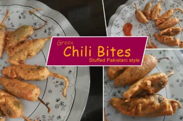 Chili Bites Recipe | Stuffed Green Chilis