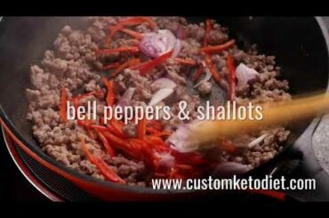 Tasty Keto Chili Blackbean Pork Cabbage Stir Fry Recipe