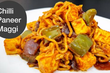 Chilli Paneer Maggi Recipe by Salty Bite |
