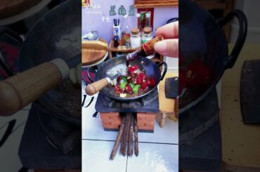 Miniature Real Cooking Recipe | Fried Fish With Chili Recipe | Mini Kitchen #Shorts