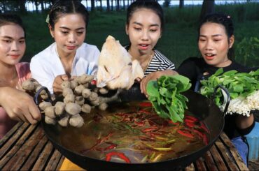 Soup chili with chicken and meatball recipe - Cooking and Eating