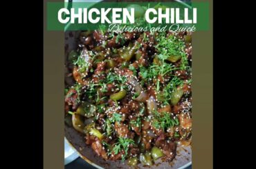 Chicken Chilli recipe, EASY AND QUICK 4 MINUTE RECIPE - do try at home