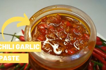 How to make Chili Garlic Paste using Manual Blender | Chili Garlic Paste Recipe | Philippines