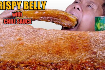 EATING CRISPY PORK BELLY |CHILI GARLIC SAUCE | FILIPINO FOOD | PINOY MUKBANG |@HAPPYBOY's foodtube