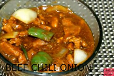 Bangladeshi Chinese Restaurant Recipe-Beef Chili Onion