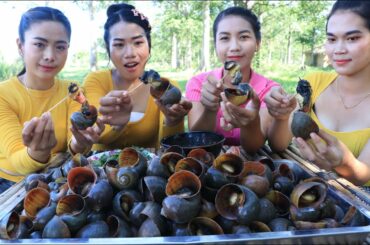 Snail grilled with chili sauce recipe - Cooking and eating