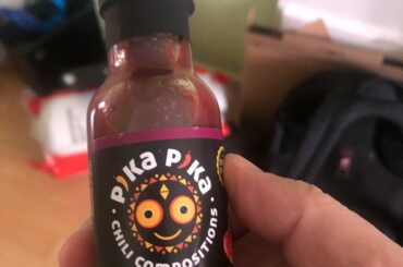 Just got this. Spicy and delicious! No idea what the scoville rating is, but it’s damn hot.