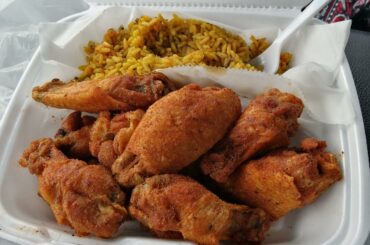 Ghost pepper dry rub wings. America's Best Wings, Richmond, VA