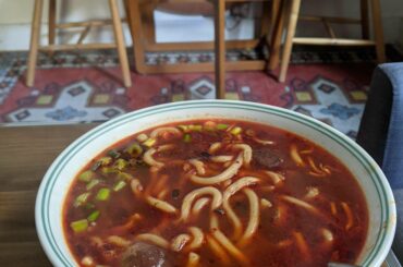 Some Szechuan inspired noodles, hopefully I'll be able to go back to work today