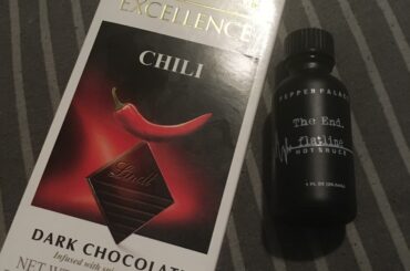 Some spicy stuff my mom gave me a while back. Chocolate barely had a kick to it and the sause was FUCKING HOT.