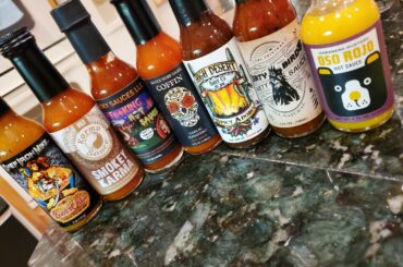 My small collection of hotsauce, once I finish the bottles that are already open I'll start these ones.