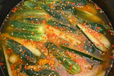 Habanero X Thai Chili Pickles ready to jar.