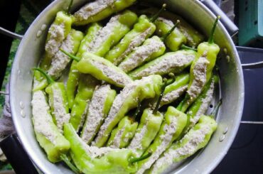 Solok Lada - iconic stuffed chilli peppers from Kelantan & Terengganu Malaysia, usually served with Nasi Kerabu