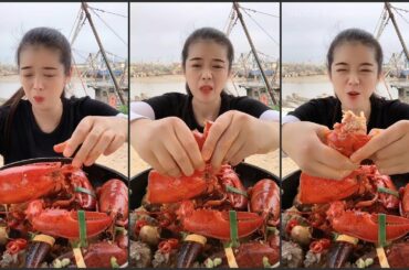 Meng Meng Jie Seafood  wonderful video Recipe Cooking Type Boil and Chili  Sauce Eating show #P30