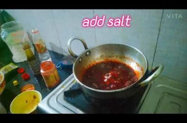 Hot chili sauce || Home made chicken chili sauce || lockdown ,west sikkim.