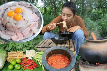 Cooking fish soup with vegetable and chili sauce recipe - Cooking and eating