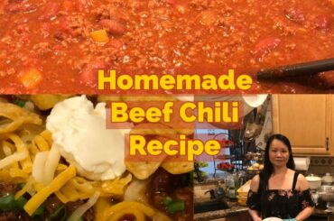 Homemade Beef Chili Recipe