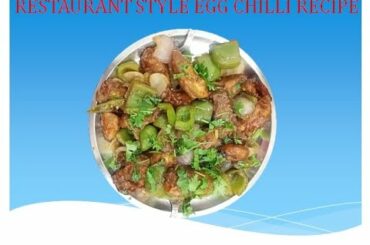 Restaurant Style Egg Chilli Recipe#Crispy Egg Chilli Recipe