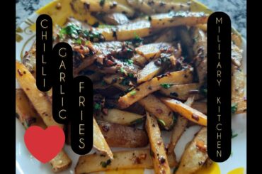 Chilli Garlic Fries | Potato Fries | Kids spl