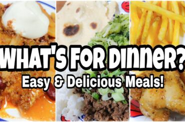 EASY WEEKNIGHT MEALS | What's For Dinner? | CROCKPOT CHILI AND POTATOES | Quick & Easy Dinner Ideas!