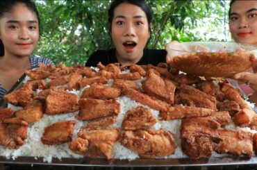 Cooking pork crispy with chili sauce and rice recipe - Amazing cooking