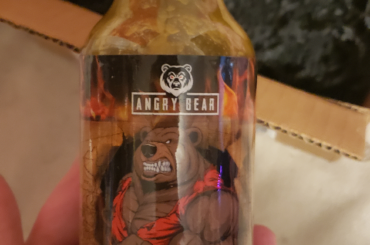 thanks to a friend, I recently discovered this Angry Bear hot sauce. its got a pretty good flavor and some decent heat to it.