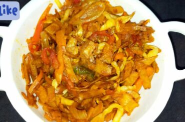 left over chapati recipe/chapati strips/vegetables chapati recipe/chapati noodles/chilli chapati