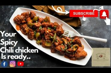 Chili chiken recipe at home || Restaurent like chili chiken ||
