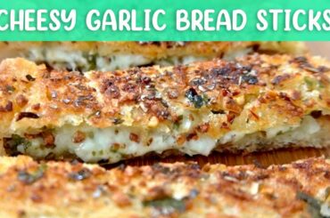 Cheesy Garlic Bread Sticks | Chilli Garlic Bread Toast | Bread Snacks Recipes to Make at Home