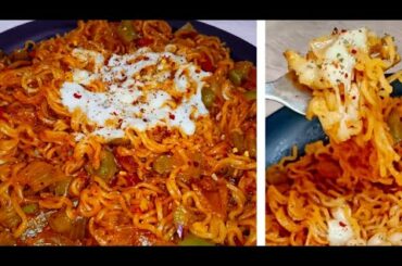 Cheese Maggi Recipe | Hot Chilli Garlic Schezwan Maggi | Indian Street Style Veg Masala Maggi #maggi