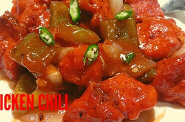 How to make soft and juicy Chicken chilli/ easy chicken chili recipe.