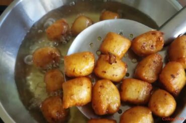 Crispy Potato Bites|Chilli Potato Bites|Potato Recipe|By Cooking With Madhavi