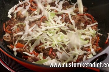2-1 Keto Chili blackbean pork cabbage stir fry-Recipe videos_Set2