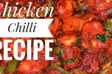 Chicken Chilli Recipe | Dry Chicken Chilli.