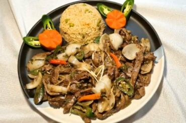 BEEF CHILI DRY RECIPE | Delicious Juicy beef chili stir fry